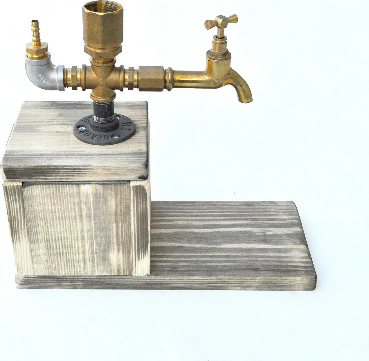 Dispenser pijesh Hanah Home, Dsp005, ngjyrë arre dhe ari