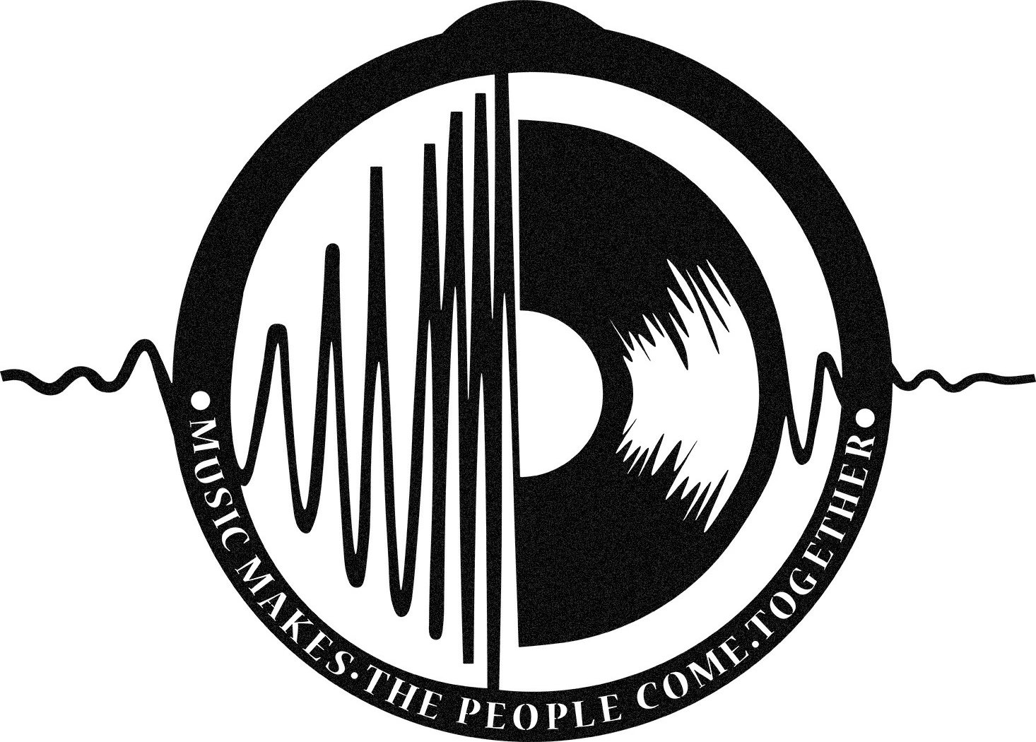 Aksesor dekorativ metalik për mur, Wallity My Music v3, ngjyrë e zezë, 60x43cm