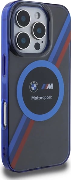 Mbështjellës BMW Motorsport IML Circle MagSafe për iPhone 16 Pro, Zi