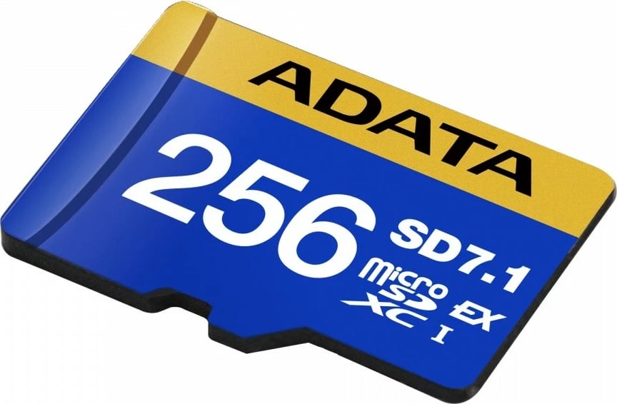 Kartelë memorie microSDXC Adata Premier Extreme 256GB, SD7.1 Express, 800/700 MB/s, Kaltër