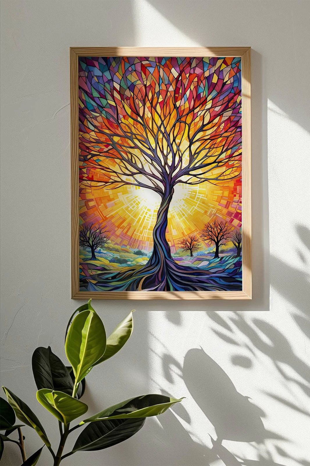 Pikturë dekorative me kornizë, shumëngjyrëshe, Wallity, Mscartmdl13