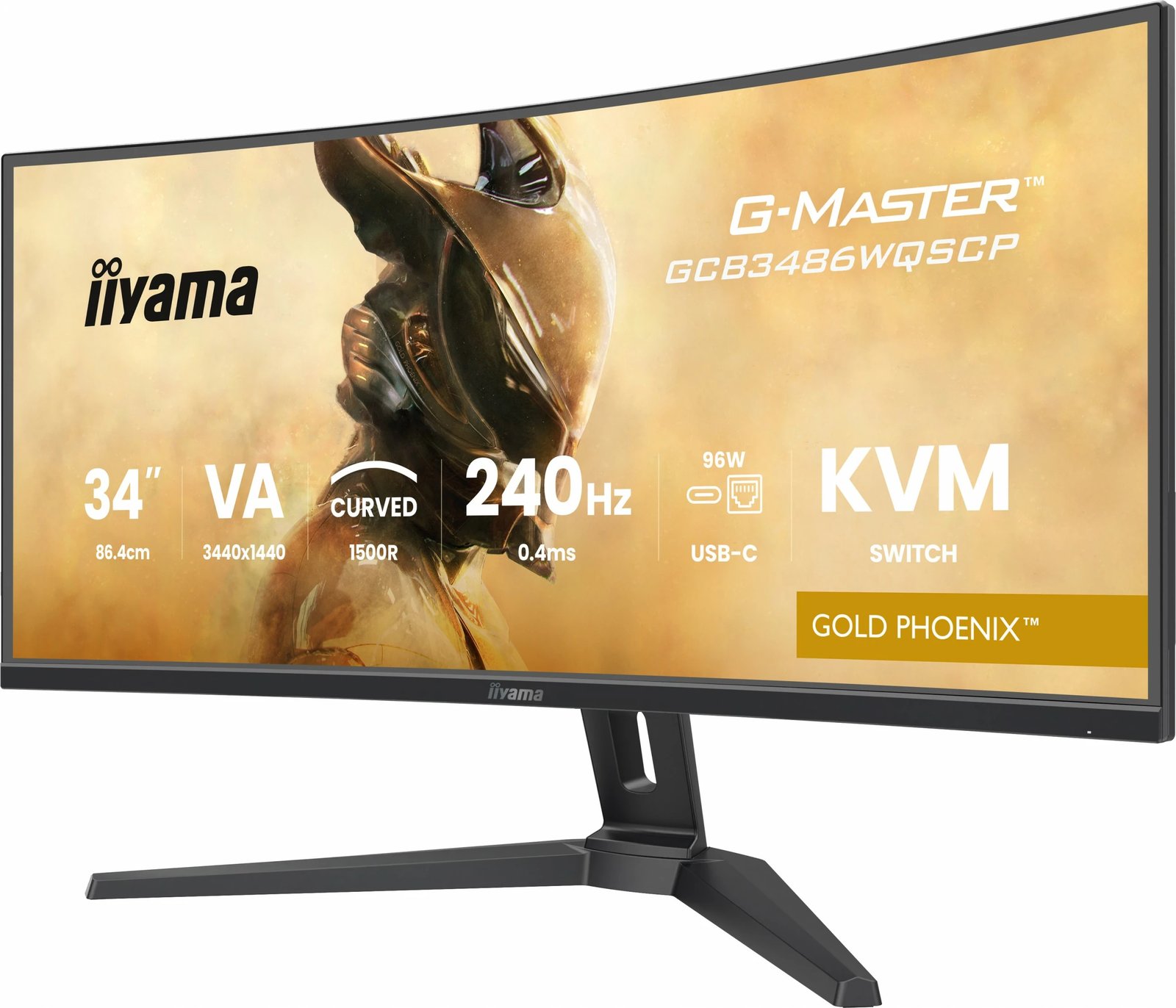 Monitor iiyama G-Master GCB3486WQSCP 34 inç, 3440x1440, 240Hz, KVM, i zi Monitor iiyama G-Master GCB3486WQSCP 34 inç, 3440x1440, 240Hz, KVM, i zi