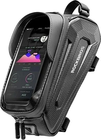 Çantë kornize biçiklete Rockbros B68-1, xhep telefoni, 1.7L, e zezë