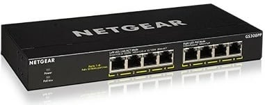Switch rrjeti Netgear GS308PP, 8 porta Gigabit, PoE+, i zi