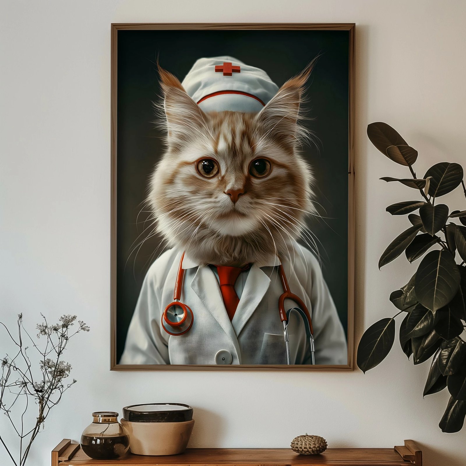 Pikturë dekorative me kornizë MDF, Wallity, GE039-L, shumëngjyrëshe, 35x47x3.5cm