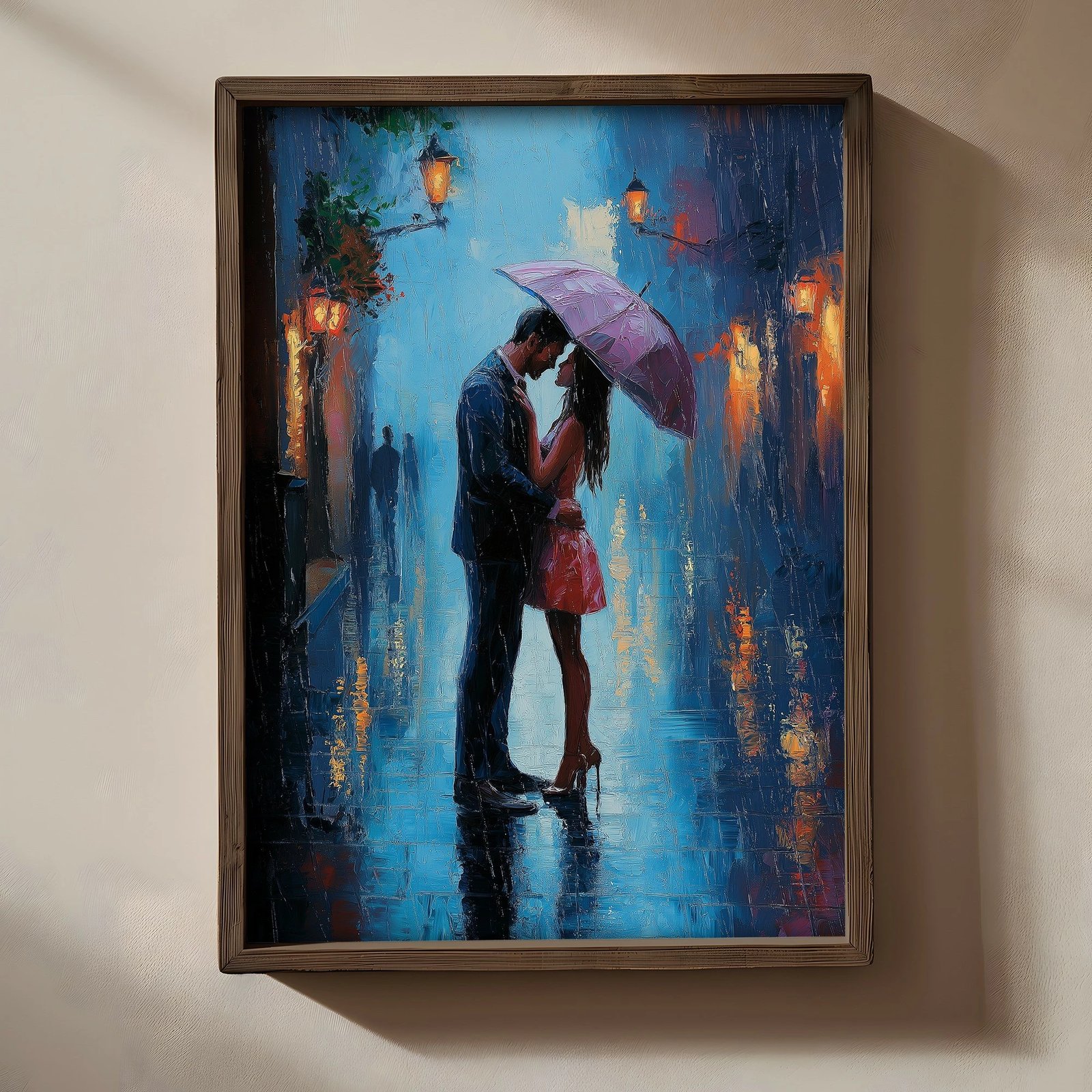 Pikturë dekorative me kornizë MDF, Wallity, TUN064-XL, shumëngjyrëshe, 50x70x3.5cm