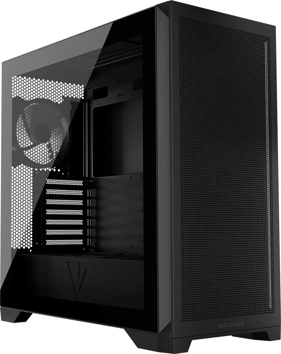 Kasë, MODECOM Volcano Expanse S Apex ARGB (AT-EXPANSE-SG-10-000000-0002), Midi Tower ATX, 4x140mm ARGB, panel xhami i temperuar, USB-C, e zezë