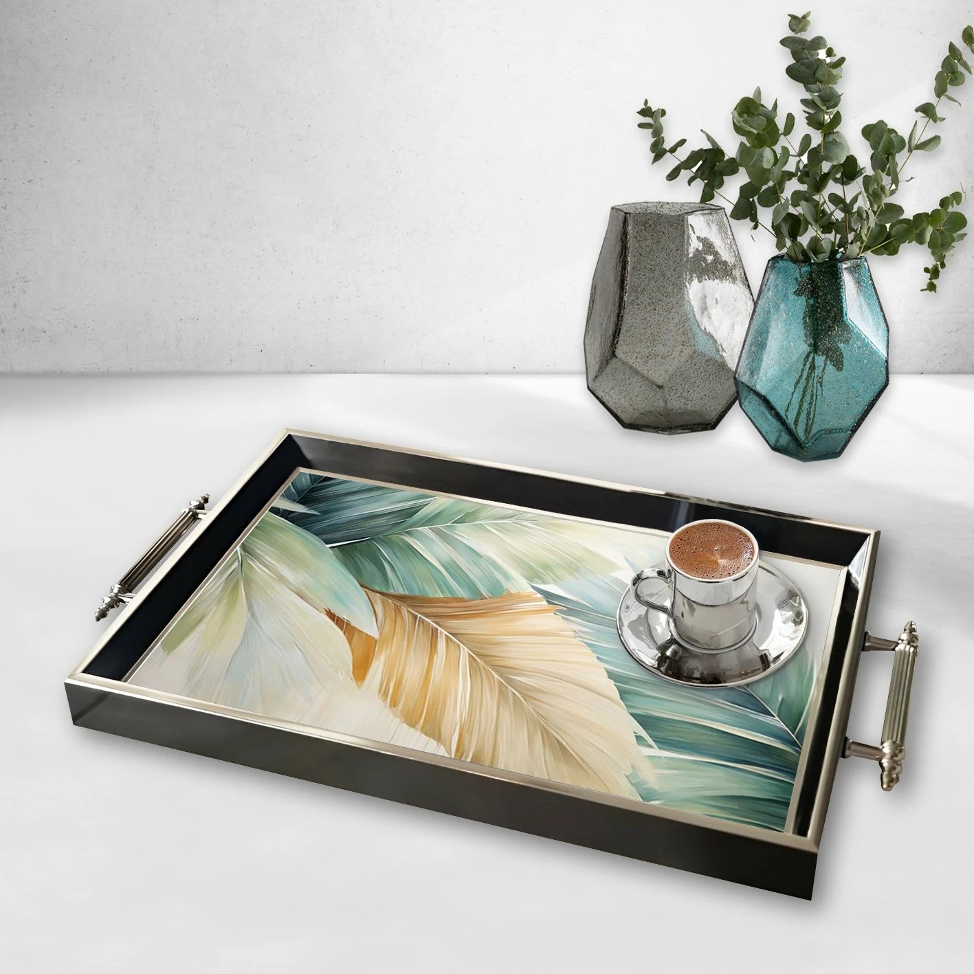 Tabaka qelqi Aberto Design, shumëngjyrëshe, TPG9815, 50x29x3.5cm