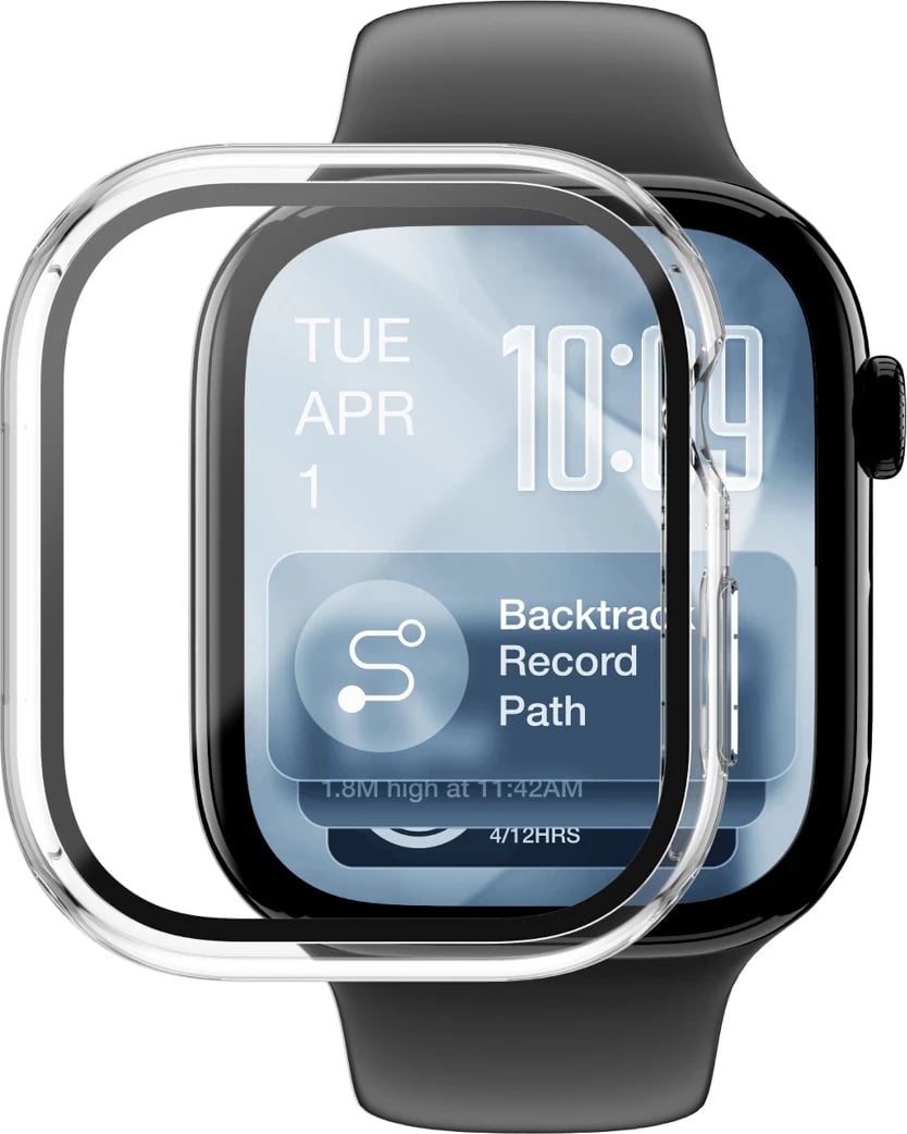 Mbështjellës me xham mbrojtës për Smartwatch, AmazingThing, Radix FullGuard, për Apple Watch Series 11 46mm, xham i temperuar 9H, ultra i hollë, transparent