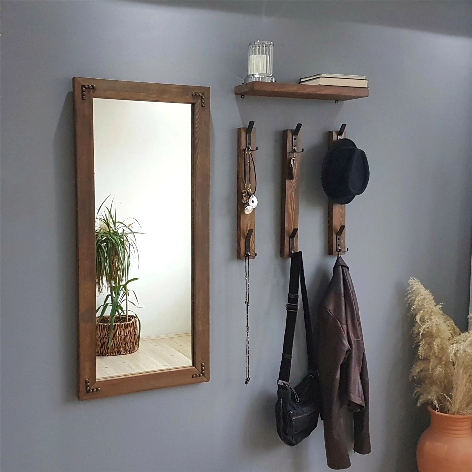 Stendë për korridor, ngjyrë arre, Hanah Home, V109