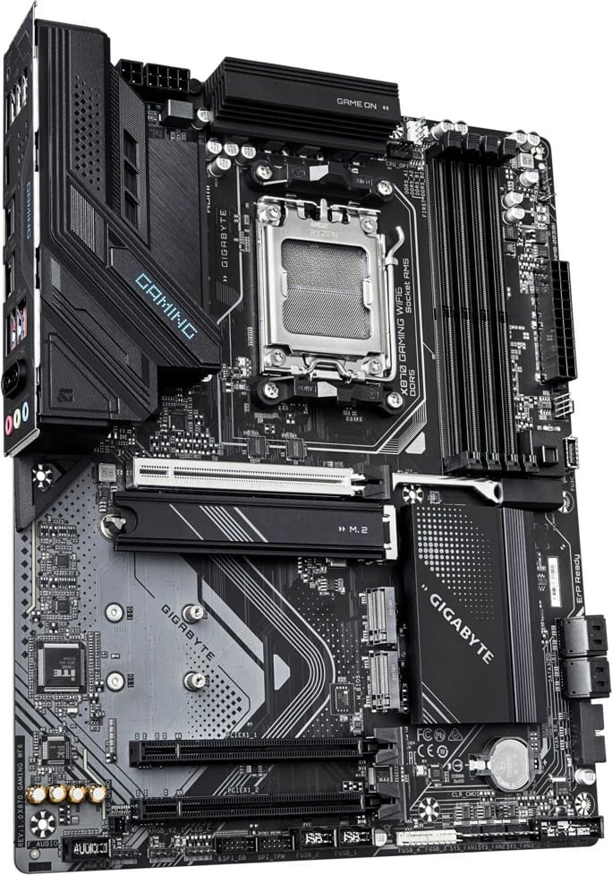 Pllakë amë Gigabyte X870 GAMING WIFI6, Socket AM5, ATX, 4 DDR5, HDMI/USB-C, WiFi6, e zezë