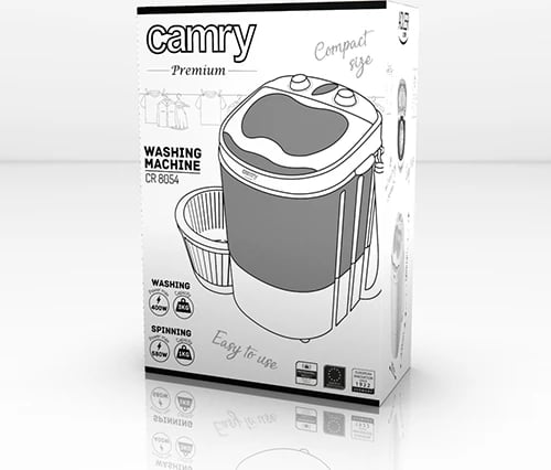 Lavatrice portative 2-në-1, Adler, AD 8055, 3kg larje 1kg shtrydhje, program 15 min, e bardhë