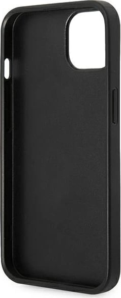 Mbështjellës Karl Lagerfeld KLHCP14MSAPKHG për iPhone 14 Plus 6.7", hardcase, Saffiano Karl's Head Patch, argjendtë