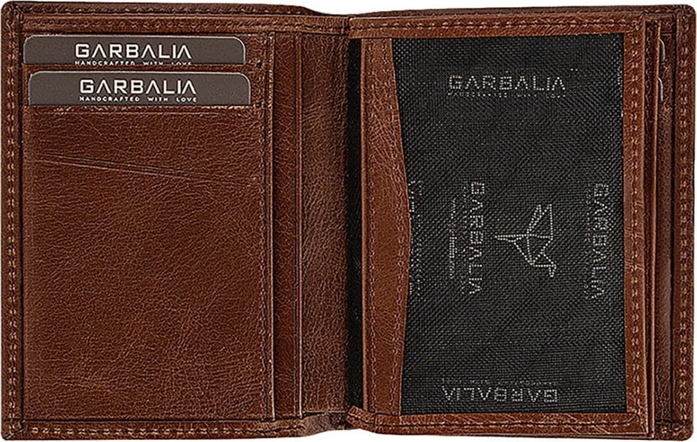 Portofol për burra, lëkurë natyrale, ngjyrë kafe, Zoozie Bags, Gomez