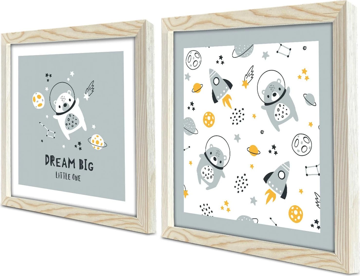 Pikturë dekorative me kornizë MDF (2 copë), Wallity, 2P3333KCT-016