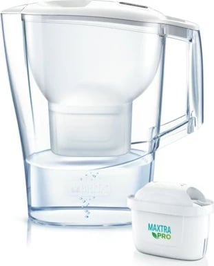 Ibrik filtri për ujë BRITA Aluna, 2.4 L, i bardhë/transparente
