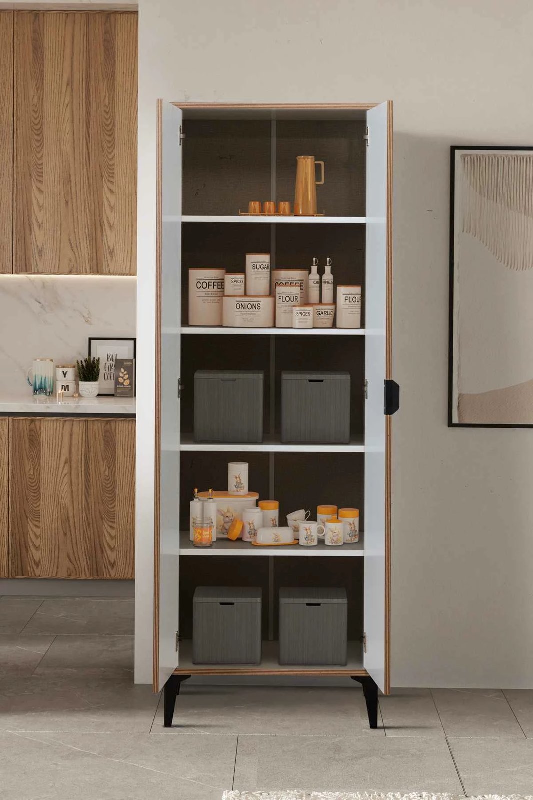 Dollap multifunksional, ngjyrë e bardhë, Skye Decor Arden