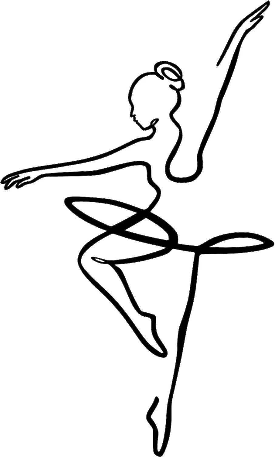 Aksesor dekorativ metalik për mur, balerinë, Wallity