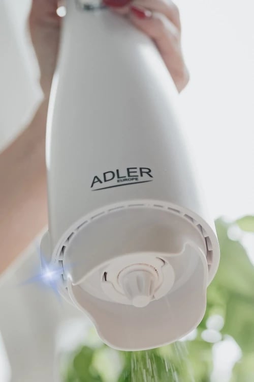 Mulli elektrik për kripë e piper, Adler AD 4449, 3 bluarsë të këmbyeshme, rregullim imtësie, 150 ml, bateri 1500mAh, USB‑C, e bardhë mat, set