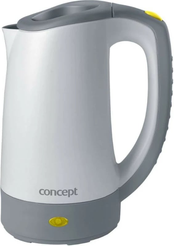 Çajnik udhëtimi Concept RK7010, 0.4L, gri/bardhë, me 2 gota