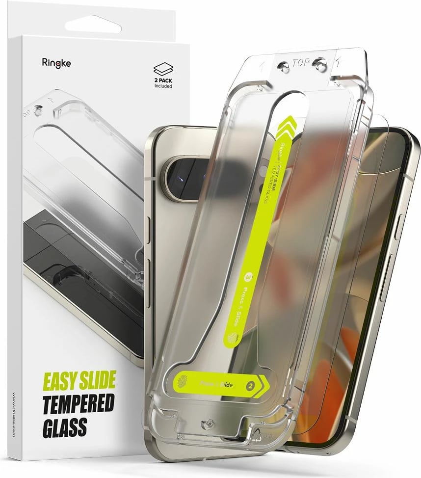 Xham mbrojtës Ringke Easy Slide për Google Pixel 9 / 9 Pro, 2 copë