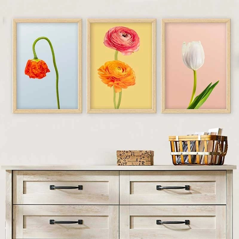 Pikturë dekorative me kornizë (3 copë), Wallity, 3NTC_41955467_3545