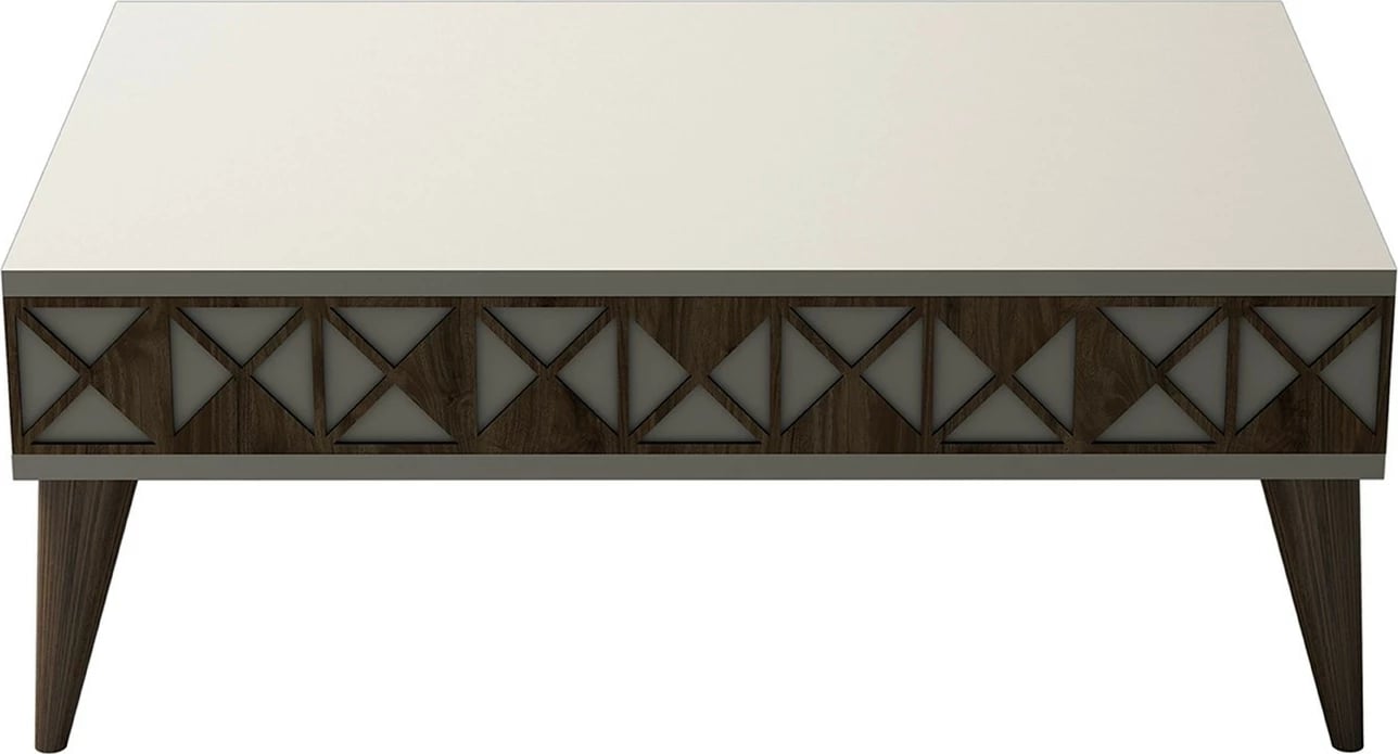 Tavolinë kafeje Hanah Home, Line, ngjyrë krem