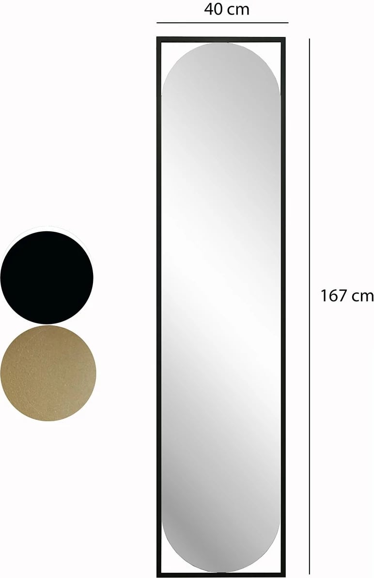 Pasqyrë Hanah Home, Henri, ngjyrë e zezë