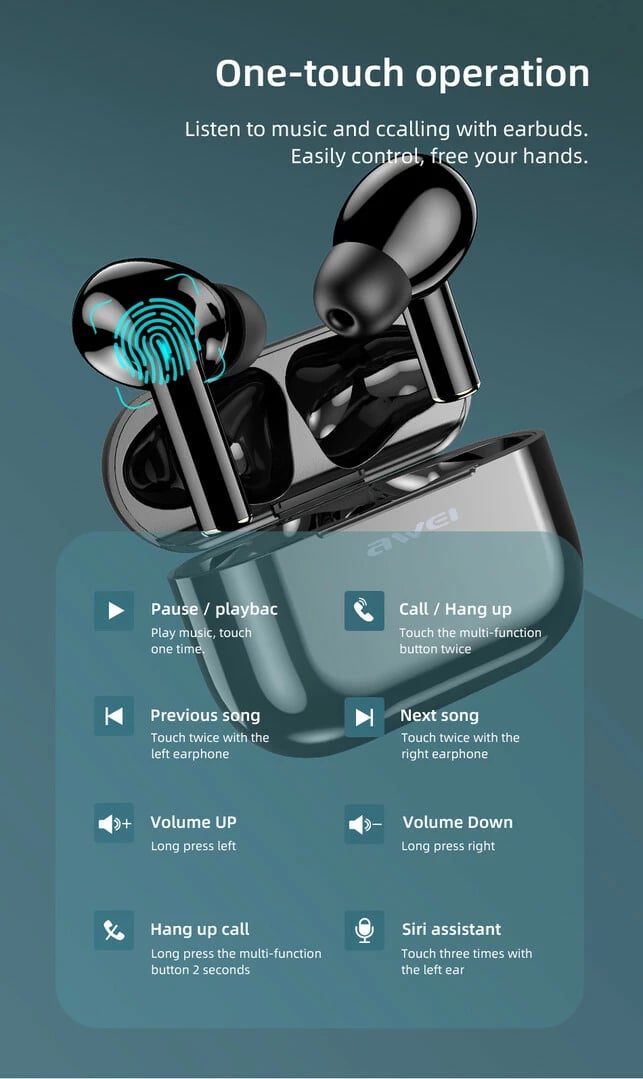 Kufje Me Bluetooth AWEI T29 (Zezë)