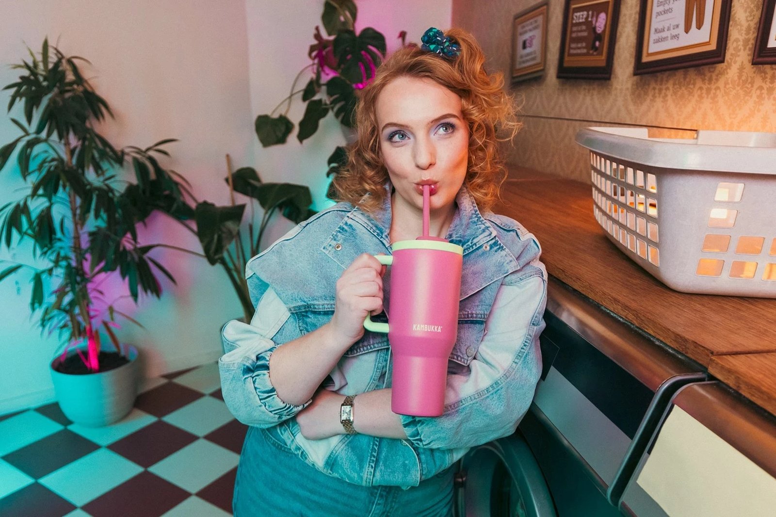 Termus Kambukka Rio Tumbler 950ml, Bubblegum Mint Termus Kambukka Rio Tumbler 950ml, Bubblegum Mint