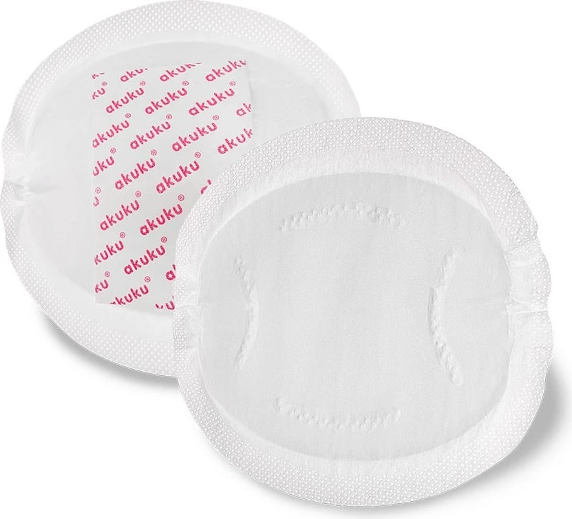 Peta gjiri të disponueshme, AKUKU Daily, super thithëse me bërthamë xheli, strukturë e frymëmarrshme, shirit ngjitës i gjerë, e bardhë, paketim 60 copë