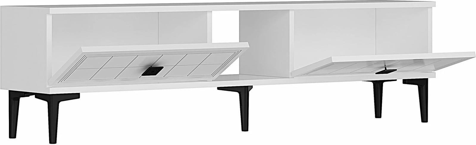 Komodë TV Skye Decor, Yuka 150, e bardhë