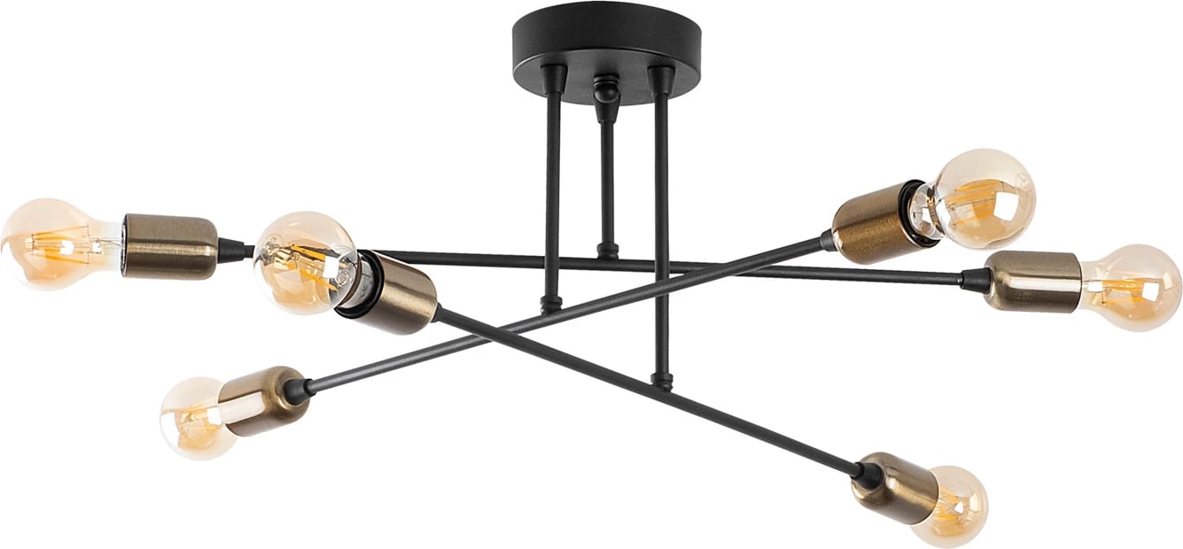 Llambë tavani Opviq, Fleur - 1501, ngjyrë e zezë