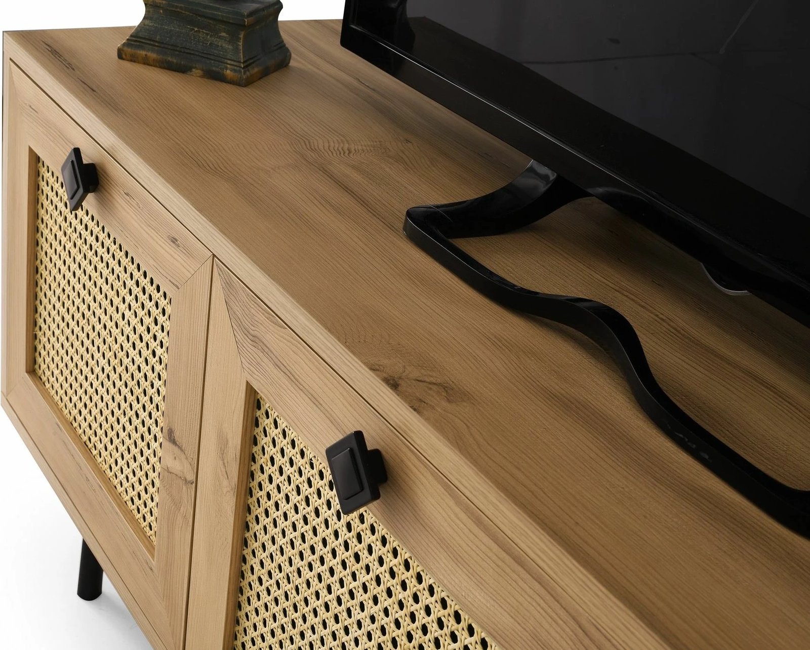 Komodë TV Hanah Home, Alcazar 140, ngjyrë lis dhe e zezë