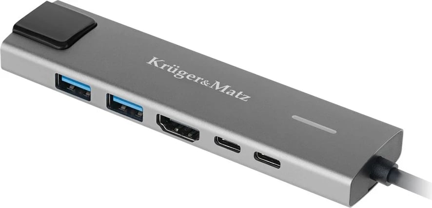 USB HUB Krüger&Matz, 2x USB3.0, 2x USB Type-C, HDMI, RJ45