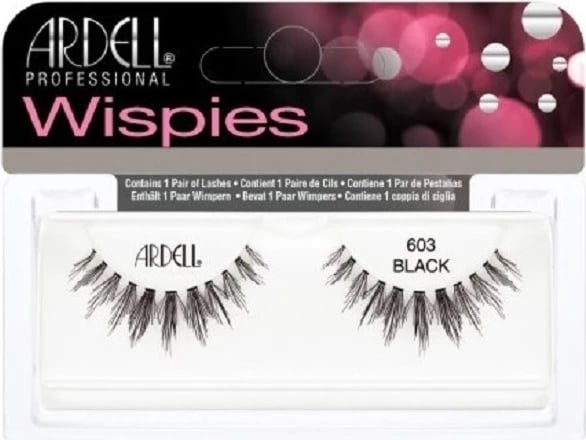 Qerpikë artificial Ardell Wispies 603 për femra, e zezë, 1 copë