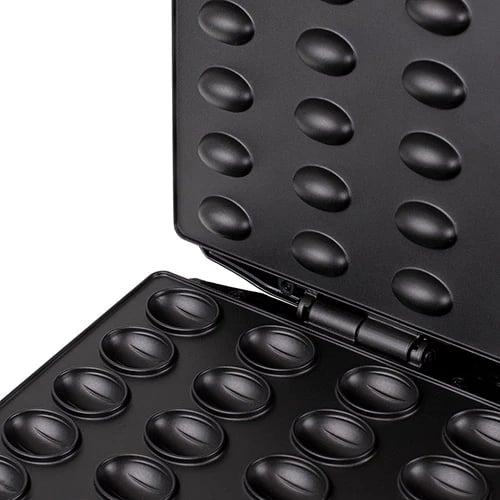 Pjekës biskotash në formë arre, Adler AD 3039b, XL 24 gjysmë-ara, 1400W (max 1600W), e zezë