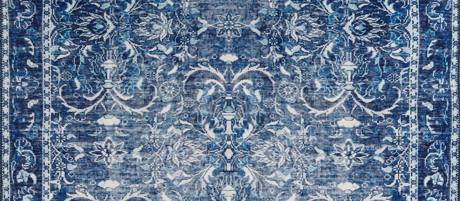 Qilim Conceptum Hypnose, Dorian Chenille, ngjyrë kaltër e errët, 230x330cm