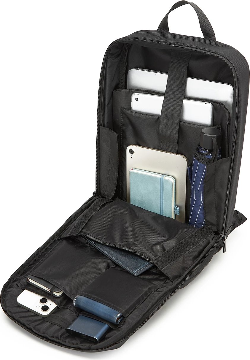 Çantë shpine për laptop Wozinsky Premium, 15.6", poliestër, e zezë