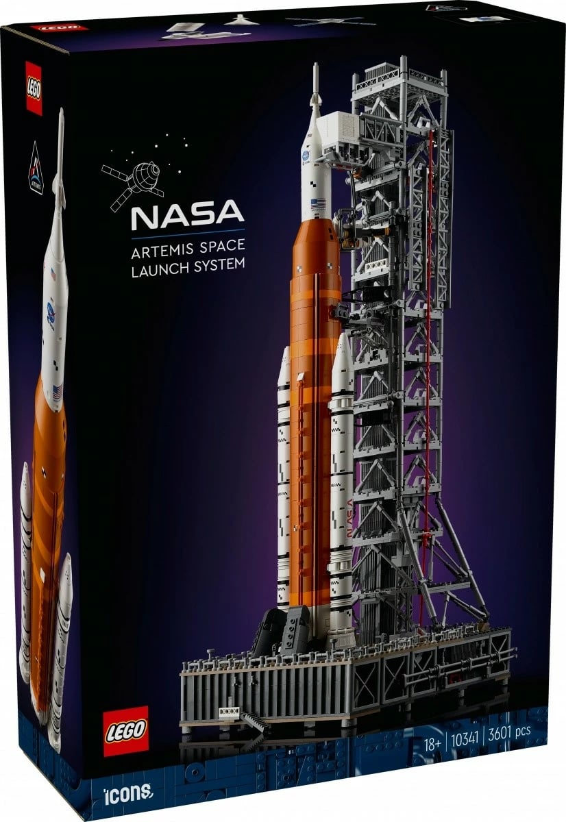 Set LEGO Icons Rocket SLS NASA Artemis 10341 3601 copa madhësi ekstra e madhe
