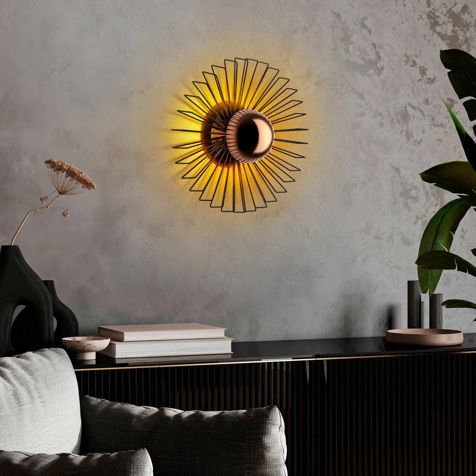 Llambë muri Opviq Kaya - 15230 - M, metalike, e zezë