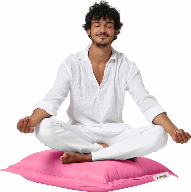 Jastëk kopshti, pouf, rozë, 70x70cm