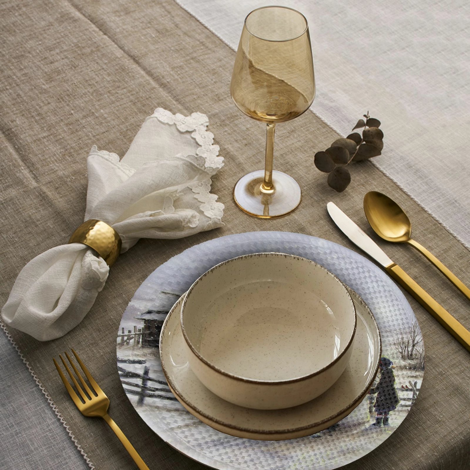 Set nënshtrues tavoline Hermia Concept, shumëngjyrësh, 3112Supla, 4 copë