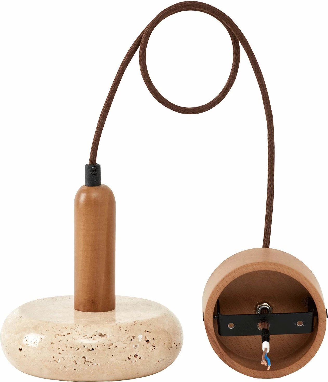 Llambë tavani Opviq, model Worm, ngjyrë lisi