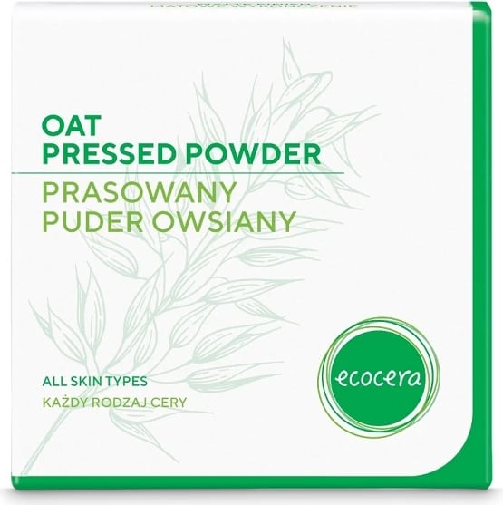 Puder kompakt Ecocera Oat Pressed Powder, Oat, 10g