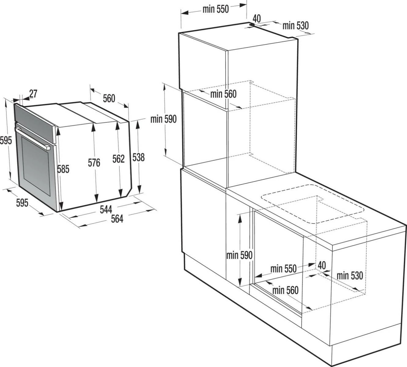 Furrë Gorenje BSA6747A04X, 77L, inox, A+ Furrë Gorenje BSA6747A04X, 77L, inox, A+