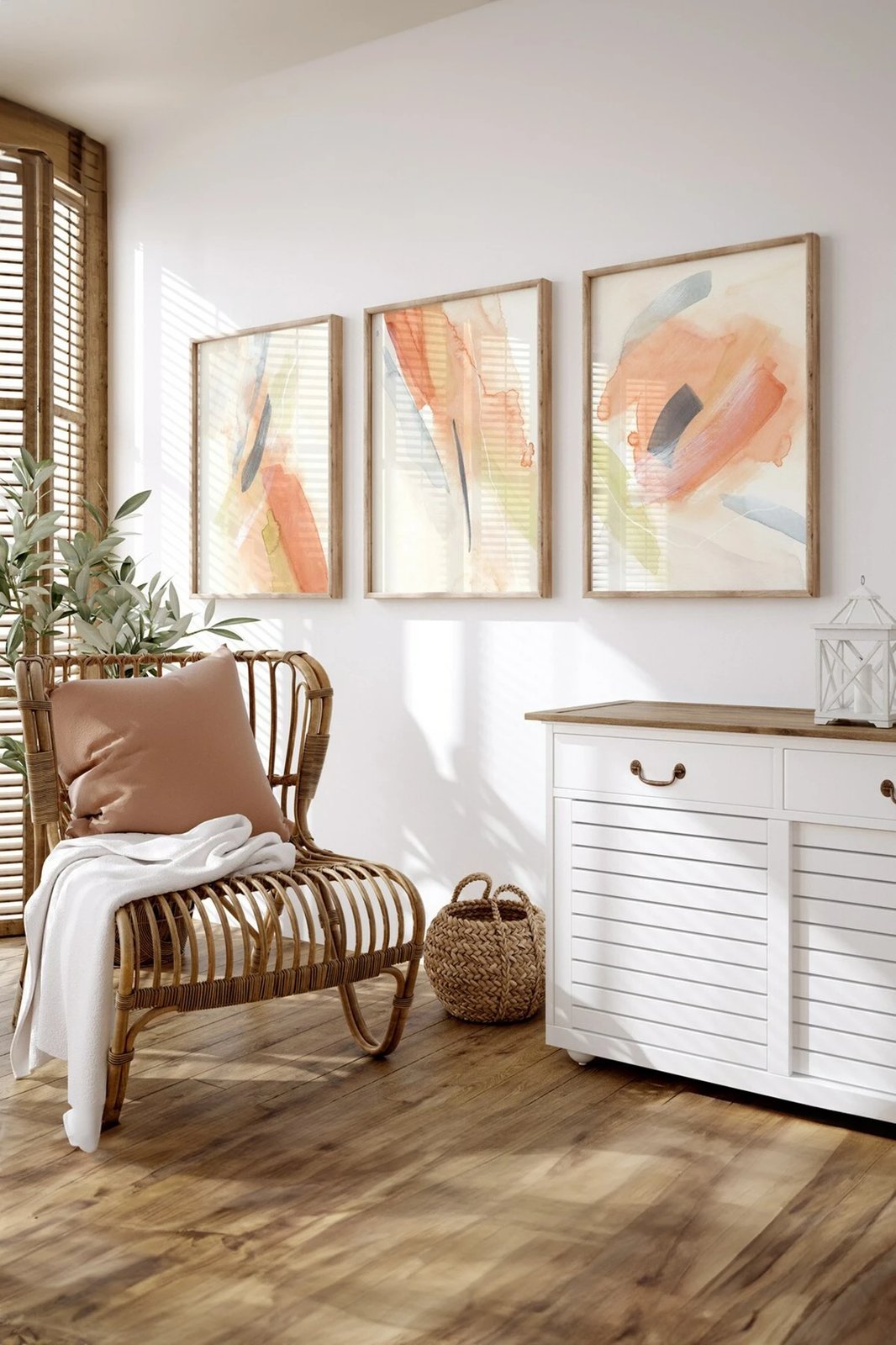 Pikturë dekorative me kornizë (3 copë), Wallity, Artsycllct36