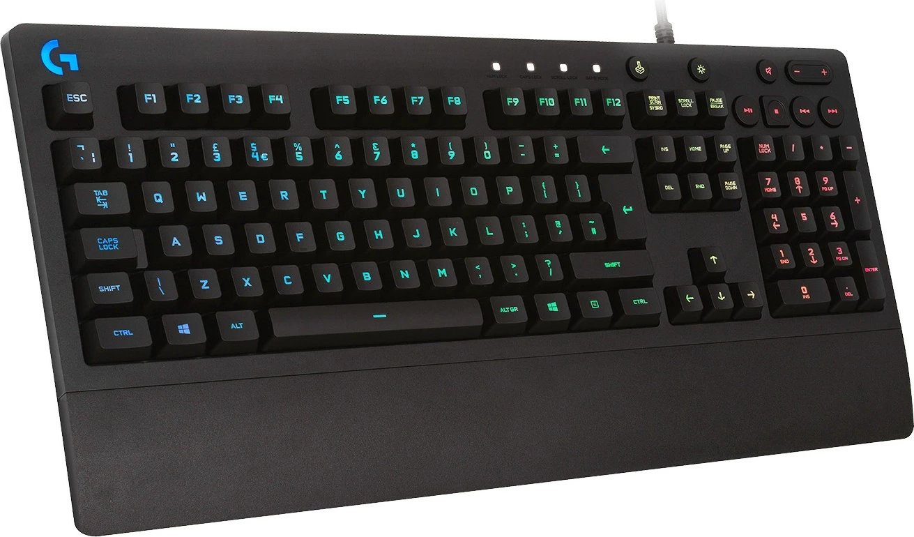 Tastierë gaming Logitech G G213 Prodigy, Full-size, Wired, USB, RGB LED, QWERTZ, E zezë