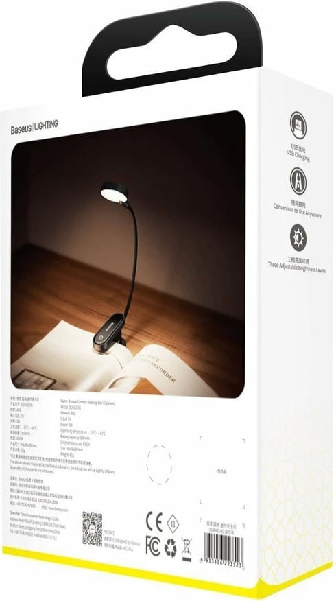 Llambë tavoline me klip Baseus DGRAD-0G, LED, 350mAh, Gri Llambë tavoline me klip Baseus DGRAD-0G, LED, 350mAh, Gri