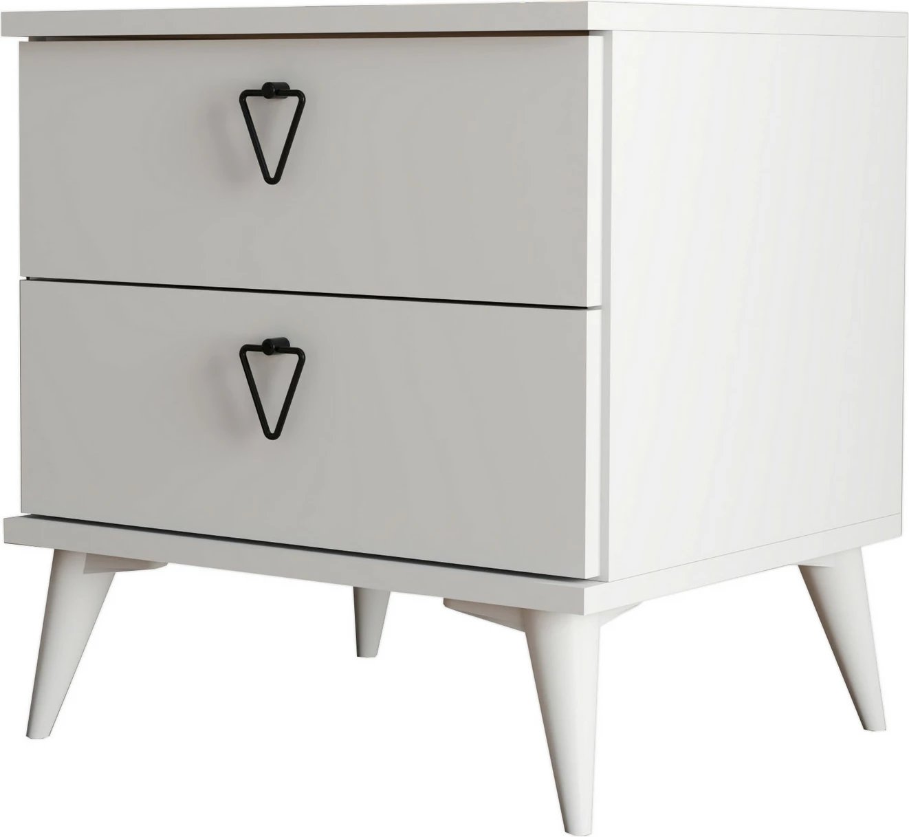 Komodinë natës Hanah Home, Versa-Ce 3634, e bardhë